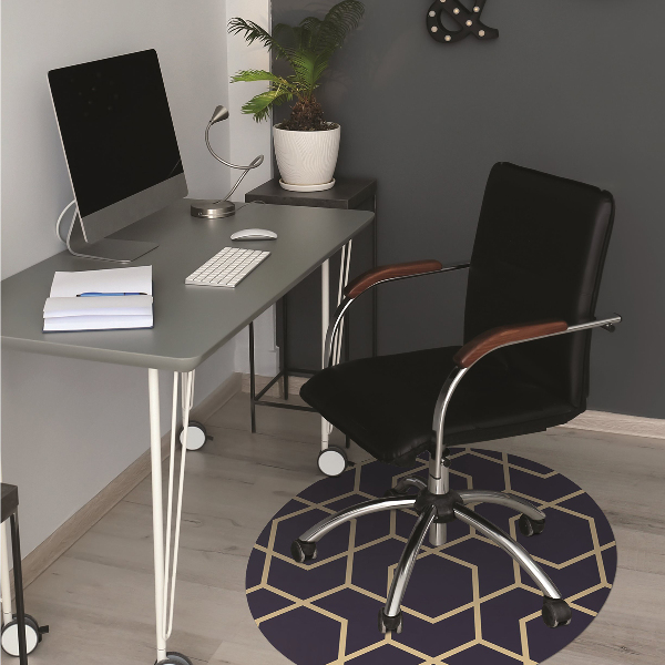 Tapis pour chaise de bureau Modèle d'or
