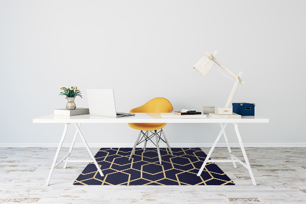 Tapis pour chaise de bureau Modèle d'or