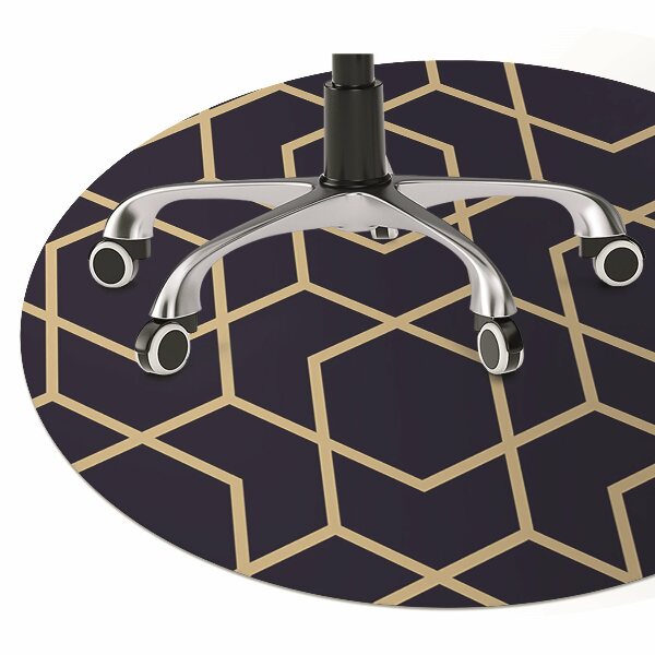 Tapis pour chaise de bureau Modèle d'or