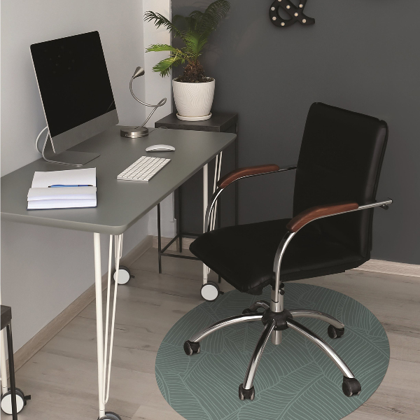 Tapis pour chaise de bureau Feuille d'eau