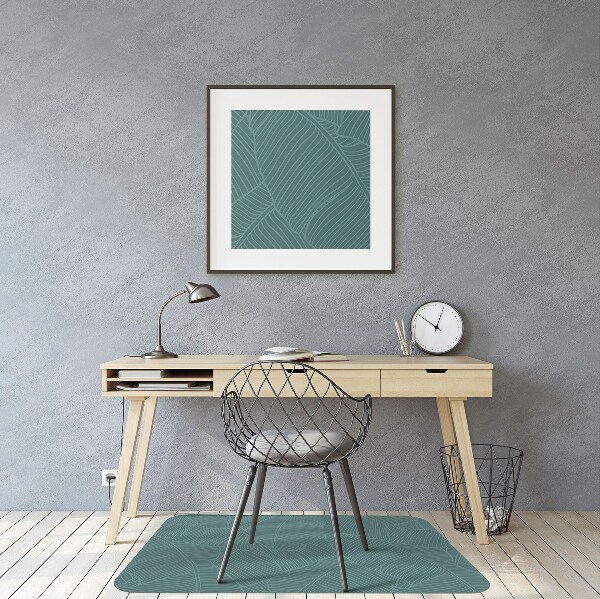 Tapis pour chaise de bureau Feuille d'eau