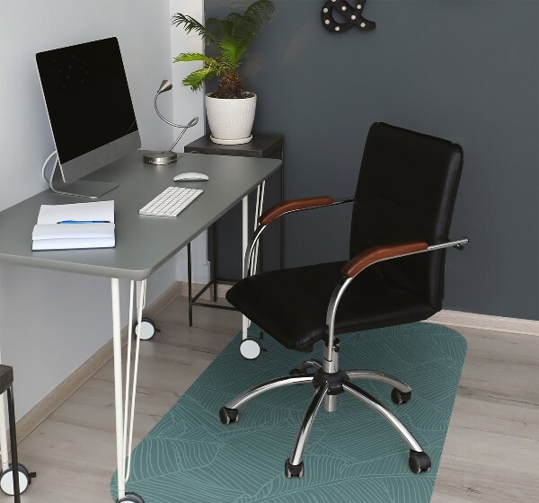 Tapis pour chaise de bureau Feuille d'eau