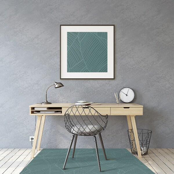 Tapis pour chaise de bureau Feuille d'eau