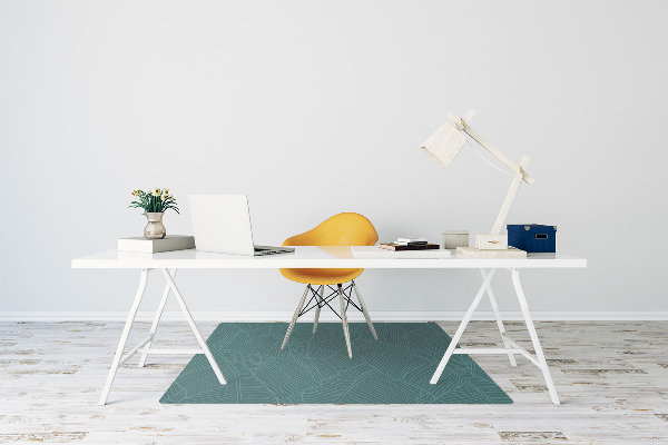 Tapis pour chaise de bureau Feuille d'eau