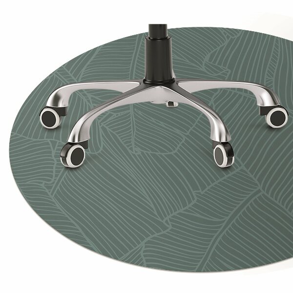 Tapis pour chaise de bureau Feuille d'eau
