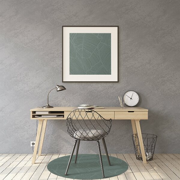 Tapis pour chaise de bureau Feuille d'eau