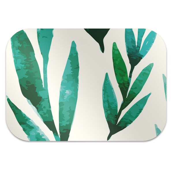 Tapis de chaise de bureau Feuille