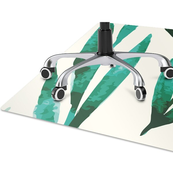 Tapis de chaise de bureau Feuille