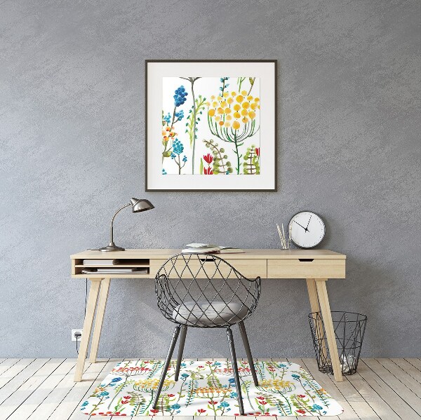 Tapis bureau Prairie colorée