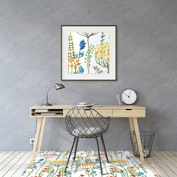 Tapis bureau Prairie colorée