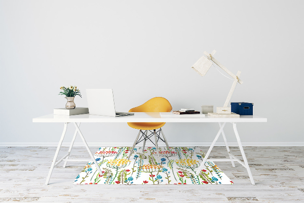 Tapis bureau Prairie colorée