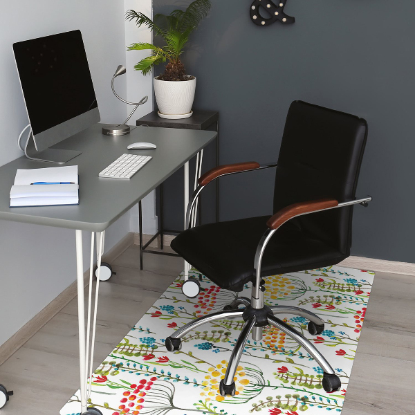 Tapis bureau Prairie colorée