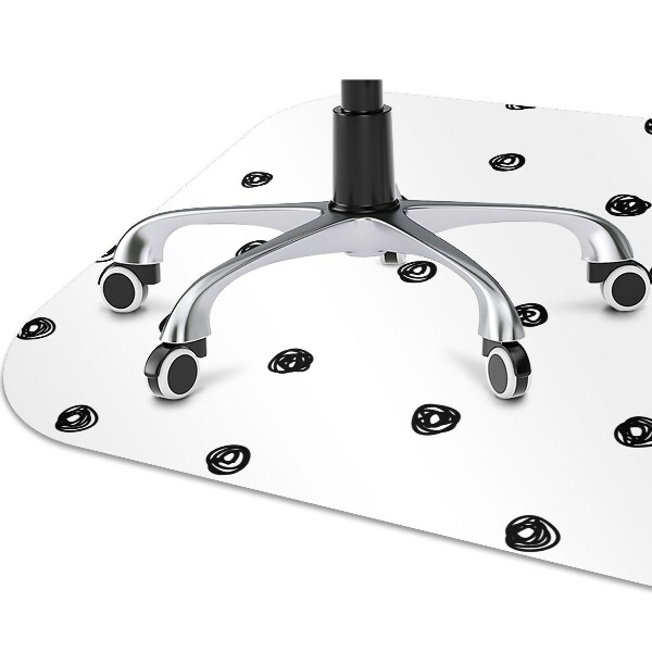 Tapis bureau Points noirs