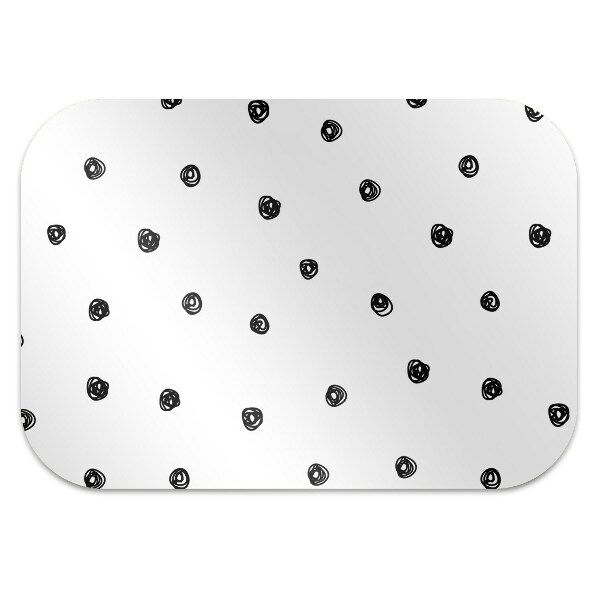 Tapis bureau Points noirs