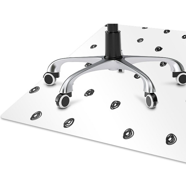 Tapis bureau Points noirs