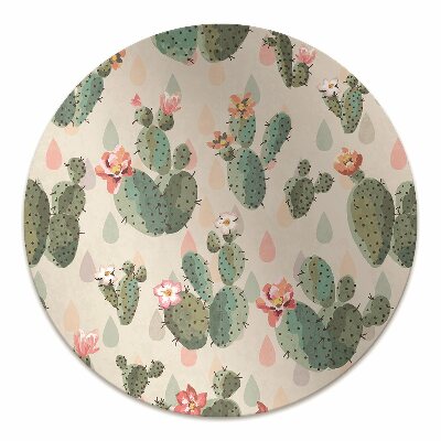 Tapis de chaise de bureau Cactus