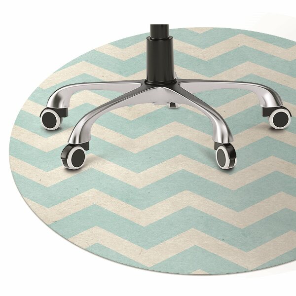 Tapis de chaise de bureau Zigzag
