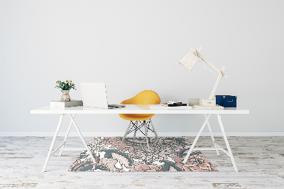 Tapis bureau Fleurs roses