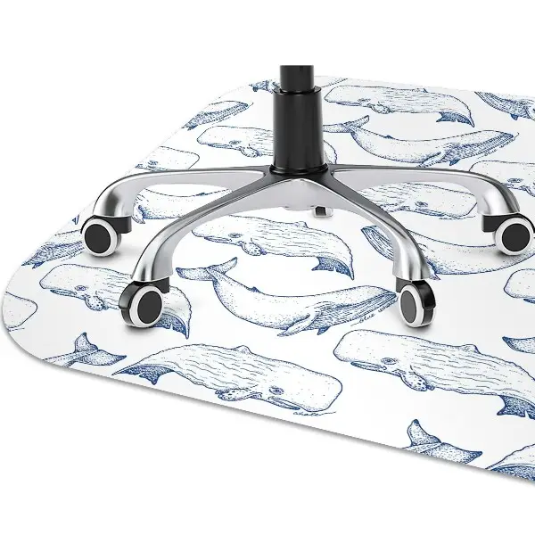 Tapis de chaise Baleine bleue