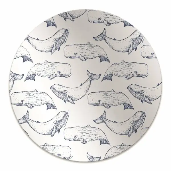 Tapis de chaise Baleine bleue