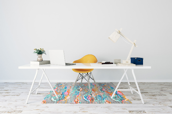 Tapis de chaise de bureau Graffiti