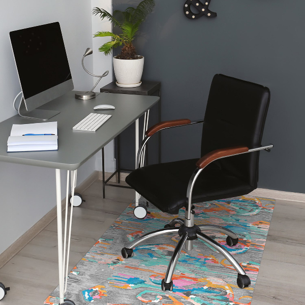 Tapis de chaise de bureau Graffiti