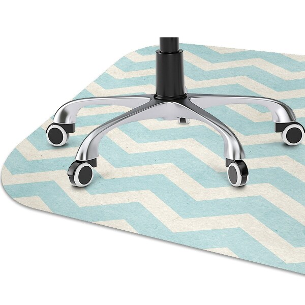 Tapis de chaise de bureau Zigzag