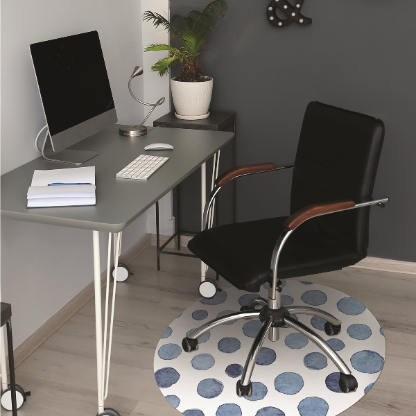 Tapis de chaise de bureau spots