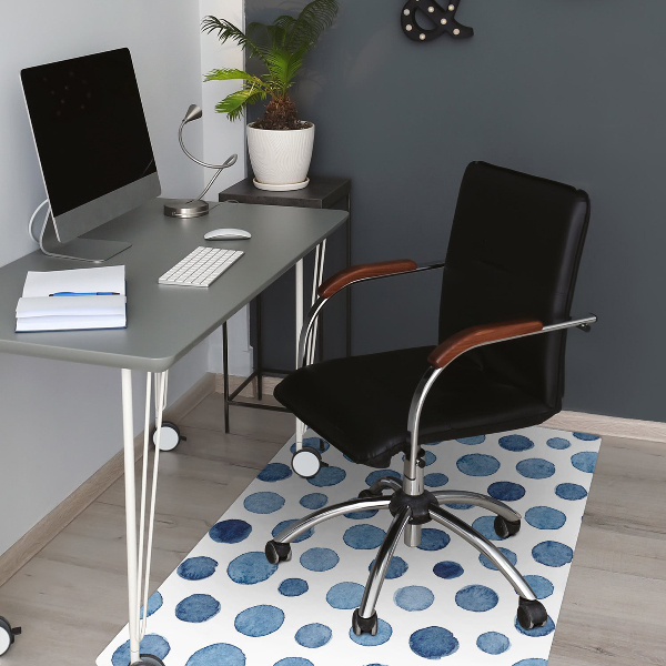 Tapis de chaise de bureau spots