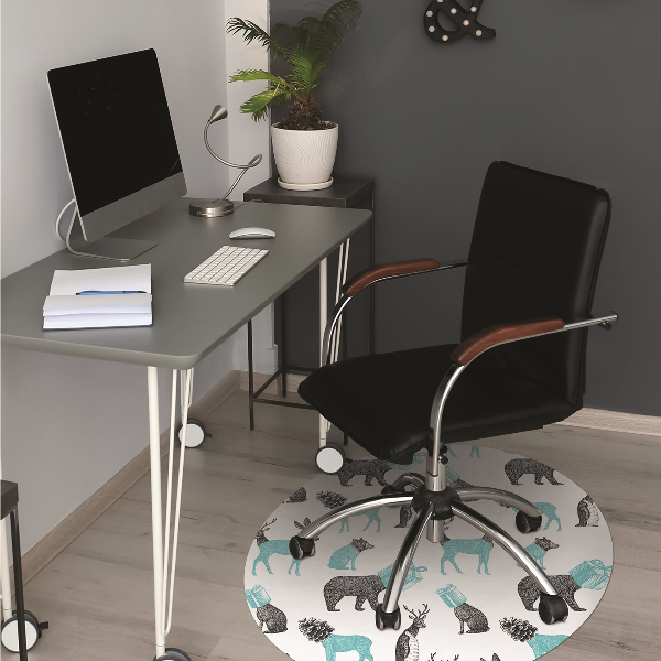 Tapis pour chaise de bureau Animaux