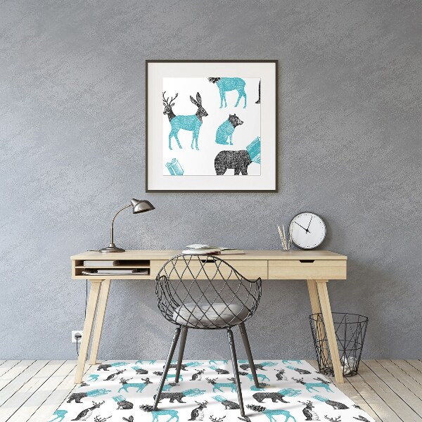 Tapis pour chaise de bureau Animaux