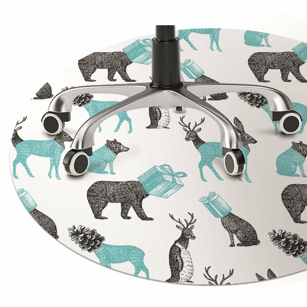 Tapis pour chaise de bureau Animaux