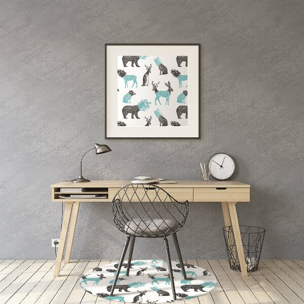 Tapis pour chaise de bureau Animaux