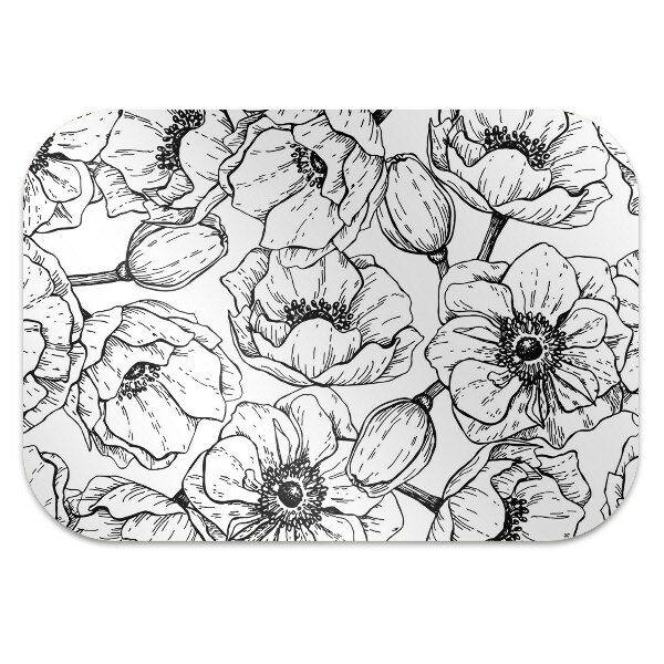 Tapis pour chaise de bureau Motif floral