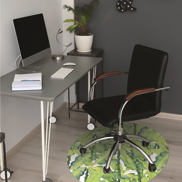 Tapis de chaise de bureau Feuilles d'aquarelle