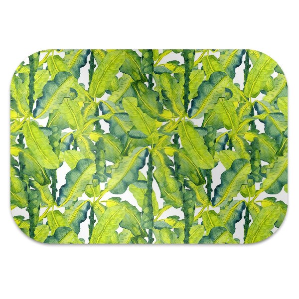 Tapis de chaise de bureau Feuilles d'aquarelle