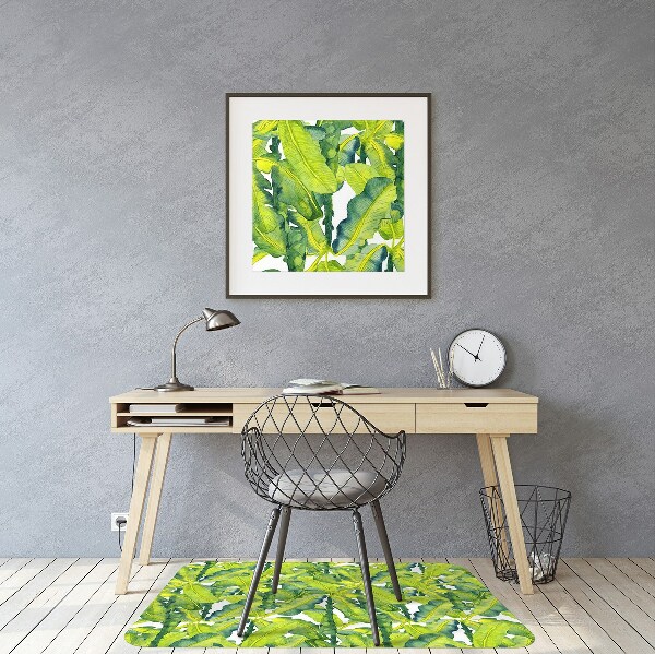 Tapis de chaise de bureau Feuilles d'aquarelle