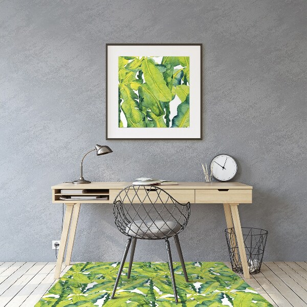 Tapis de chaise de bureau Feuilles d'aquarelle