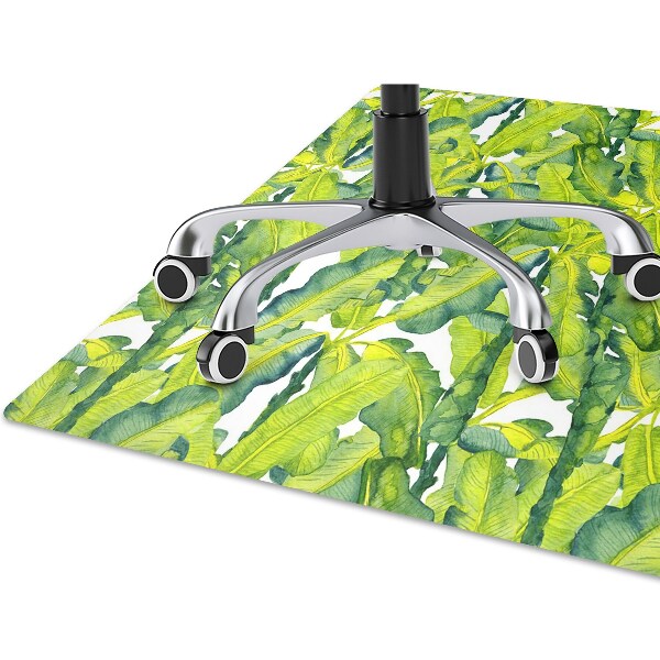 Tapis de chaise de bureau Feuilles d'aquarelle