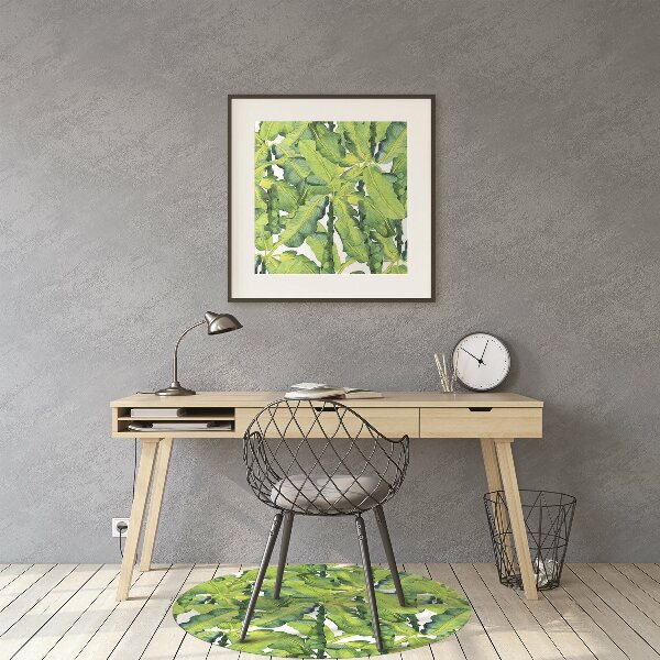 Tapis de chaise de bureau Feuilles d'aquarelle