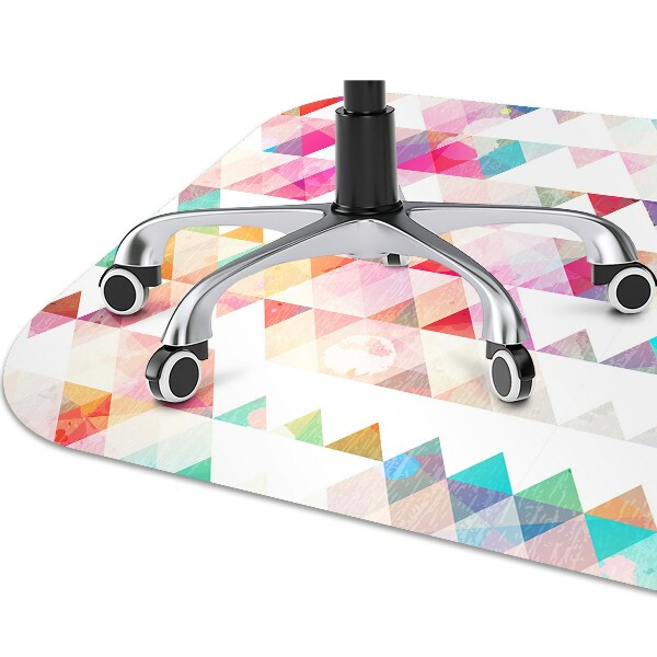 Tapis de chaise de bureau Géométrie arc-en-ciel