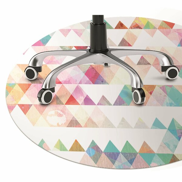 Tapis de chaise de bureau Géométrie arc-en-ciel