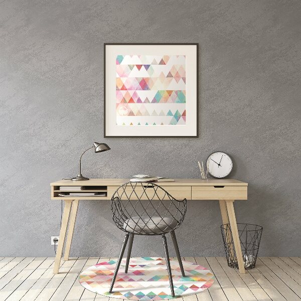 Tapis de chaise de bureau Géométrie arc-en-ciel