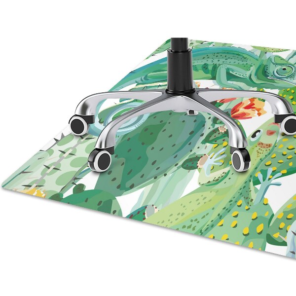 Tapis pour chaise de bureau Caméléons