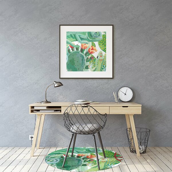 Tapis pour chaise de bureau Caméléons