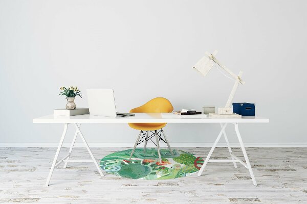 Tapis pour chaise de bureau Caméléons