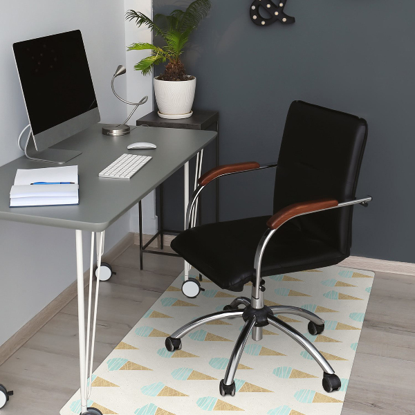 Tapis de chaise de bureau Crème glacée