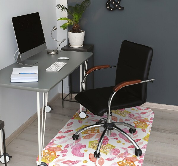 Tapis pour chaise de bureau Hippopotame