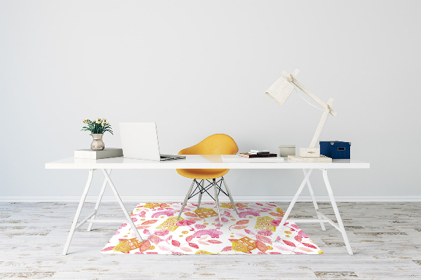 Tapis pour chaise de bureau Hippopotame