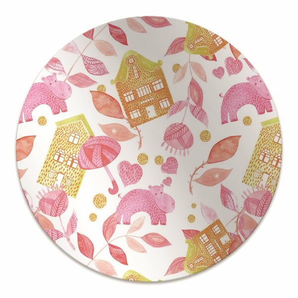 Tapis pour chaise de bureau Hippopotame